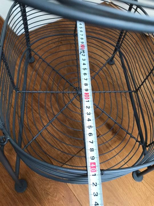 アンティーク風　3段かご