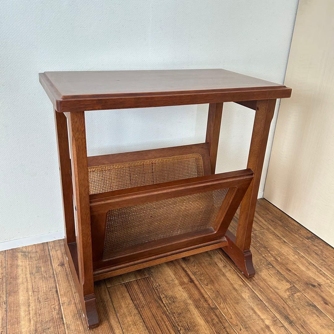 【美品】maruni　マルニ木工　地中海　マガジンラック　サイドテーブル