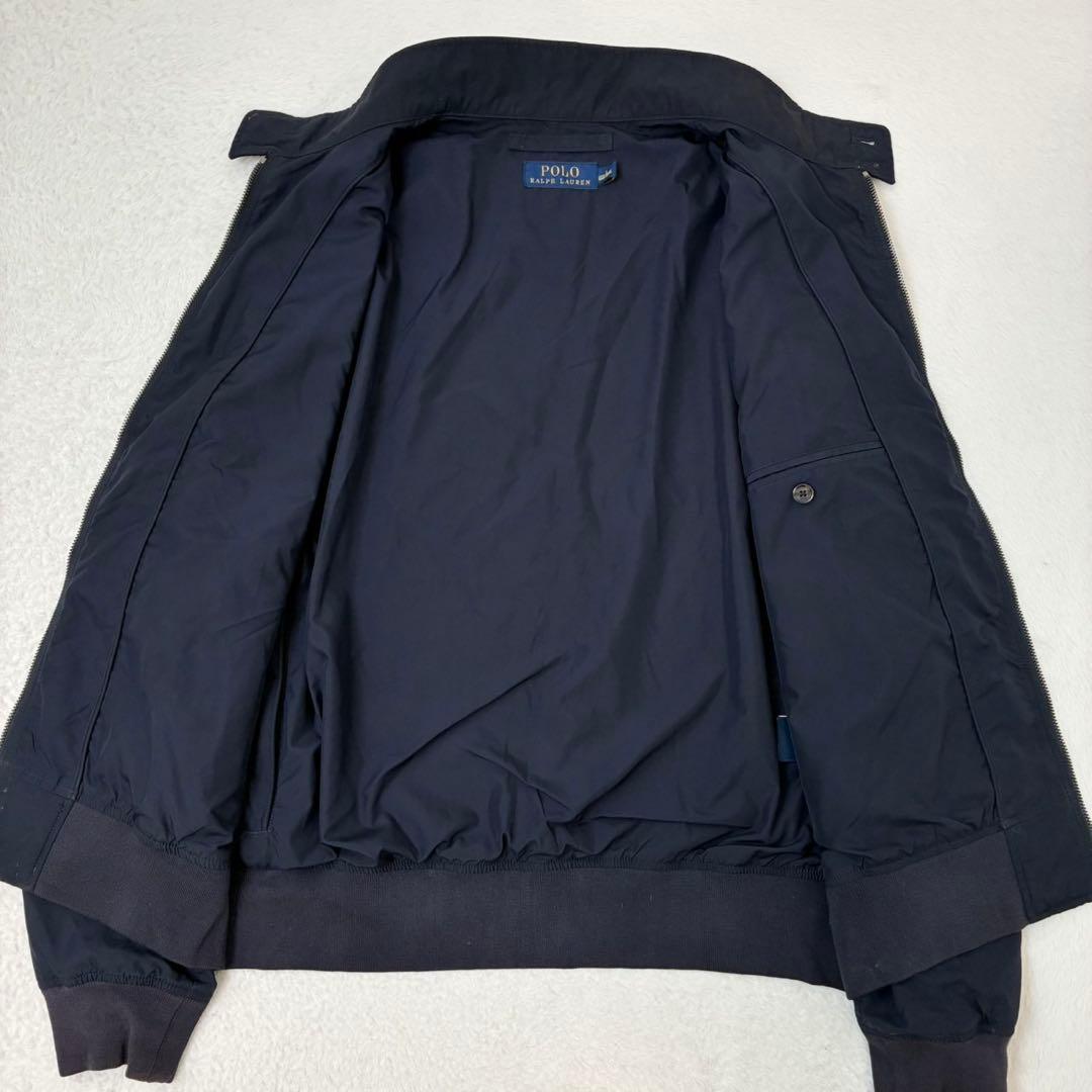 ポロラルフローレン　ナイロンジャケット　ブルゾン　ポニー刺繍　ネイビー　Lサイズ
