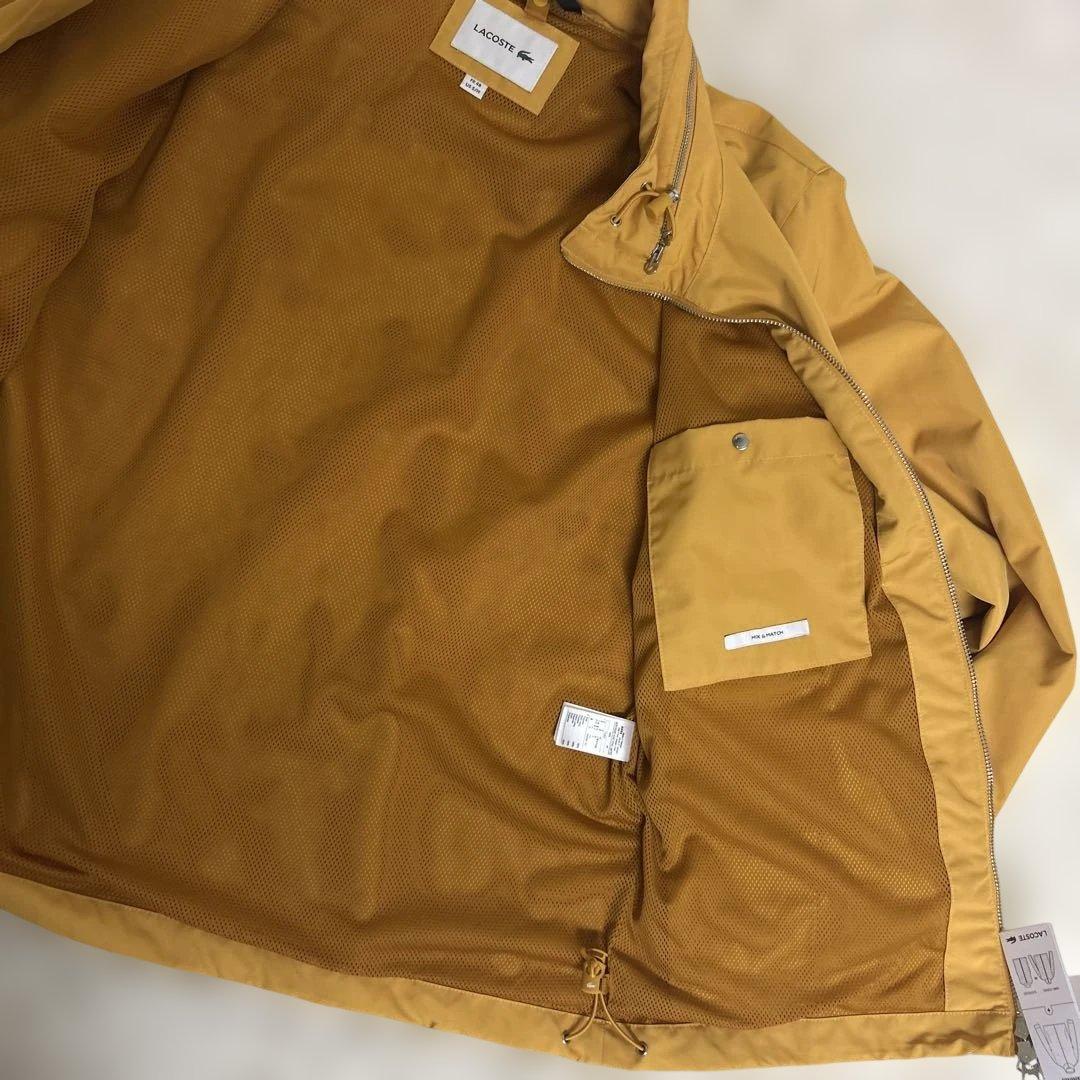【未使用タグ付き】ラコステ　フード内蔵　スタンドカラー　ジップアップジャケット