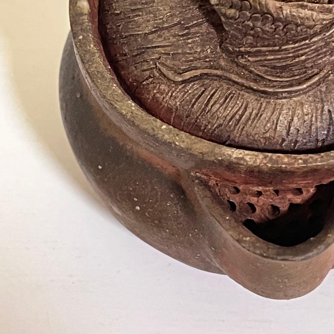 備前焼　作家物　宝瓶　急須　茶器　茶道具　龍