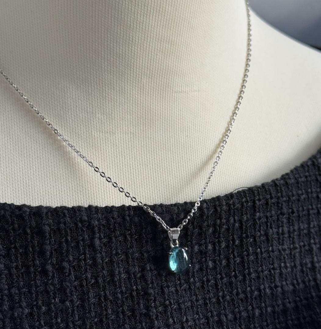 ナノクリスタル パライバ 8×6mm セット（SV925）