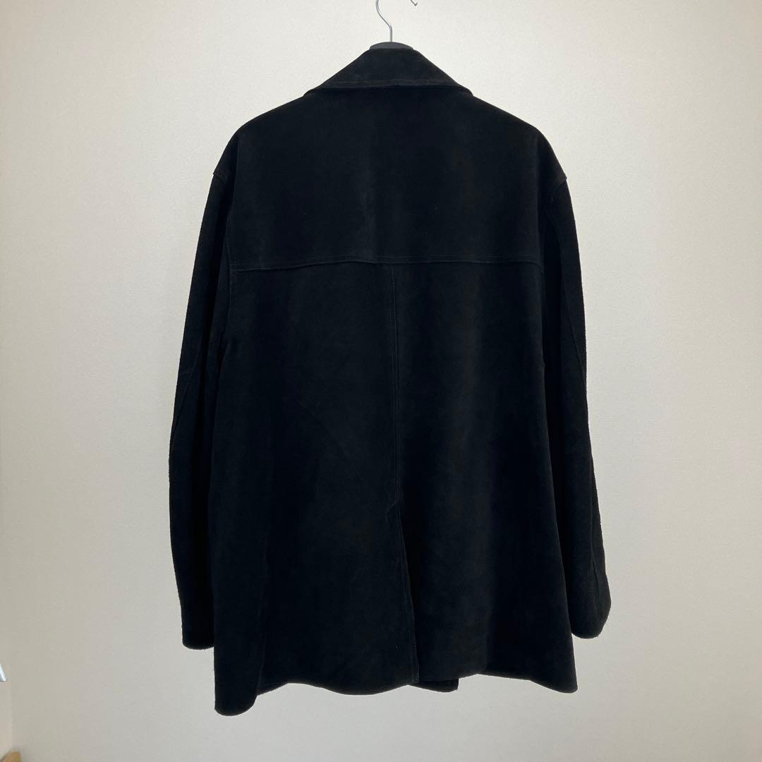ssstein 黒 Cow Suede Car Jacket カーコート