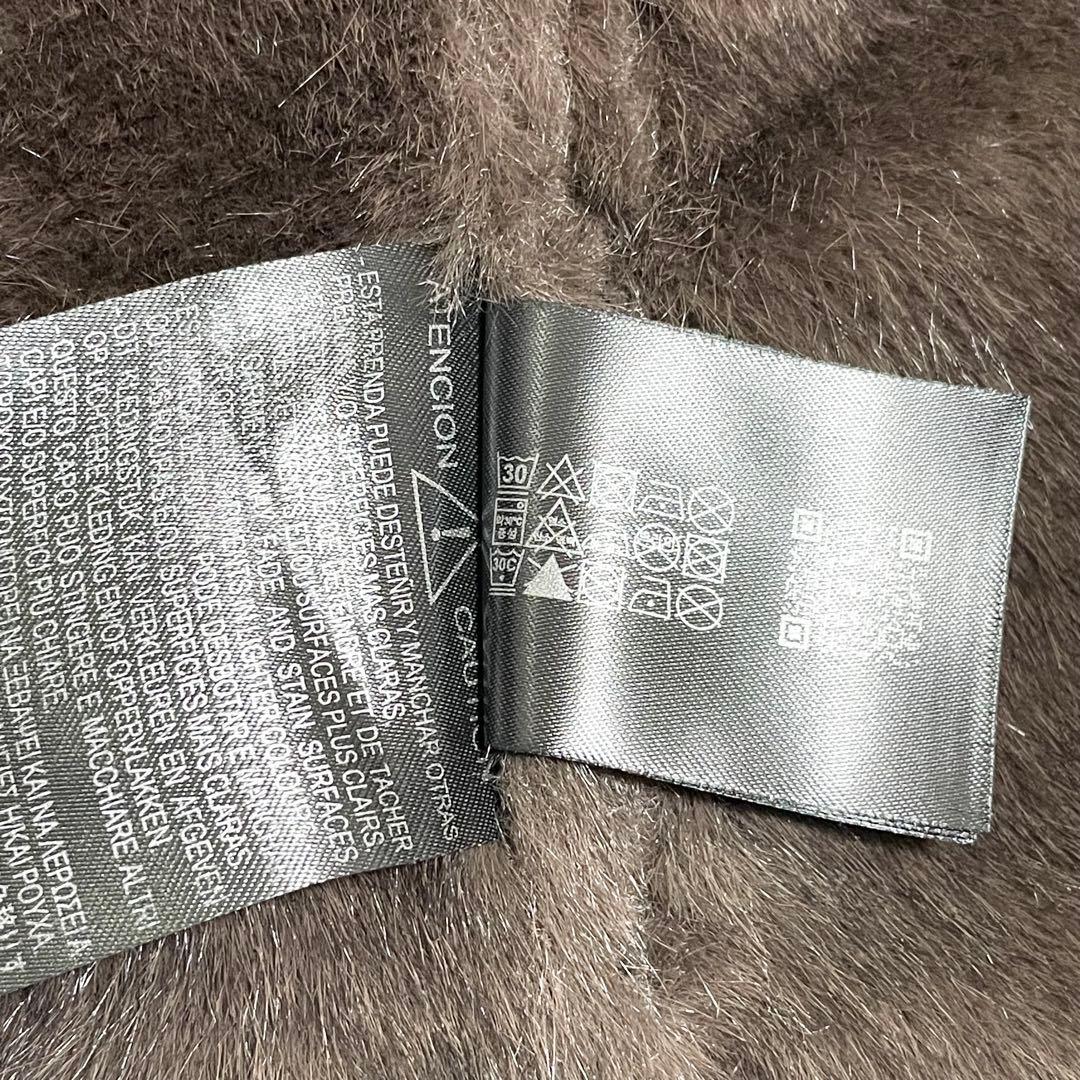 ZARA ダブルフェイス ムートンジャケット USAＭサイズ ブラック×ブラウン