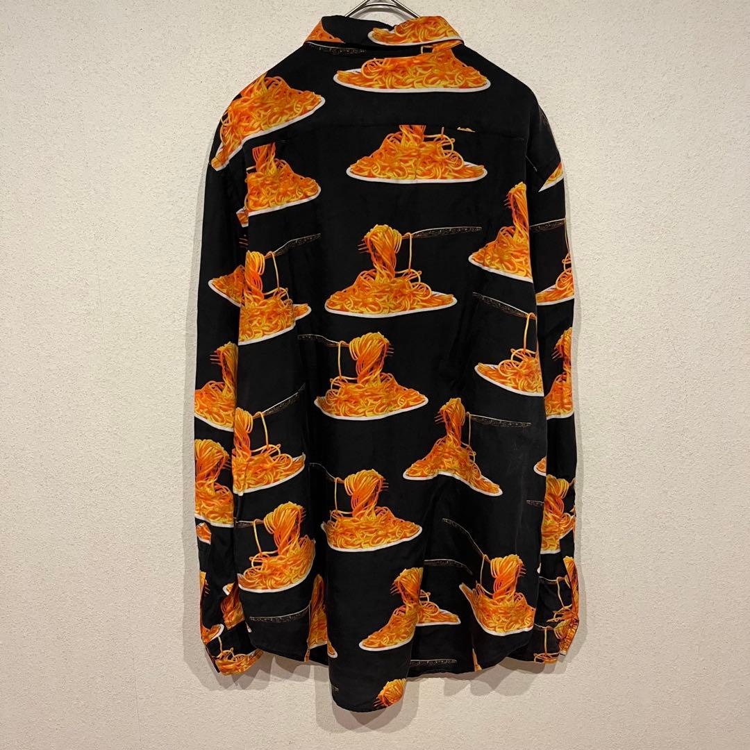 【極希少】Paul Smith 50周年記念限定シャツ パスタ柄 シャツ 黒
