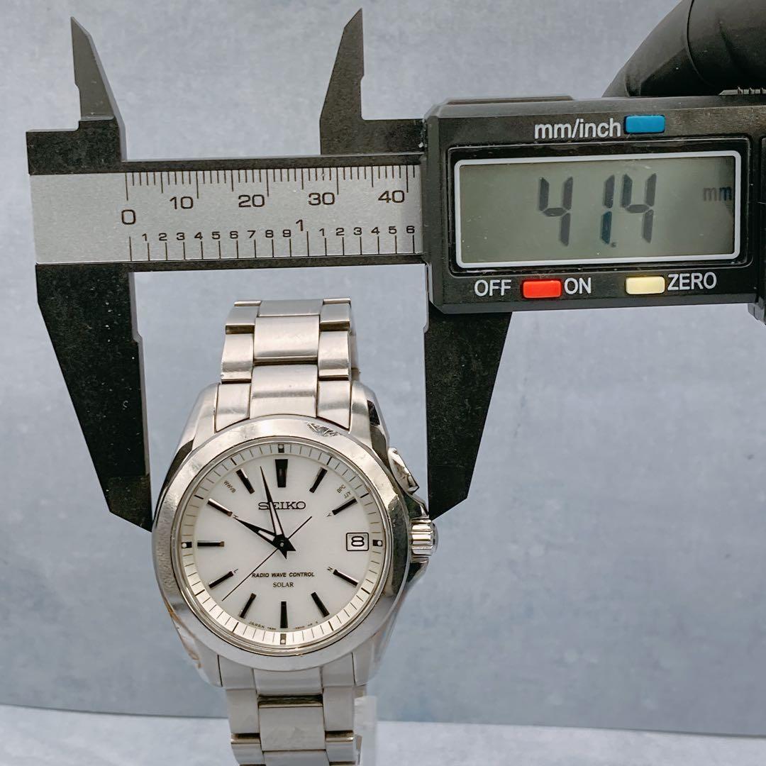 【稼動品】SEIKO ソーラー BRIGHTZ 電波腕時計 メンズ　ステンレス