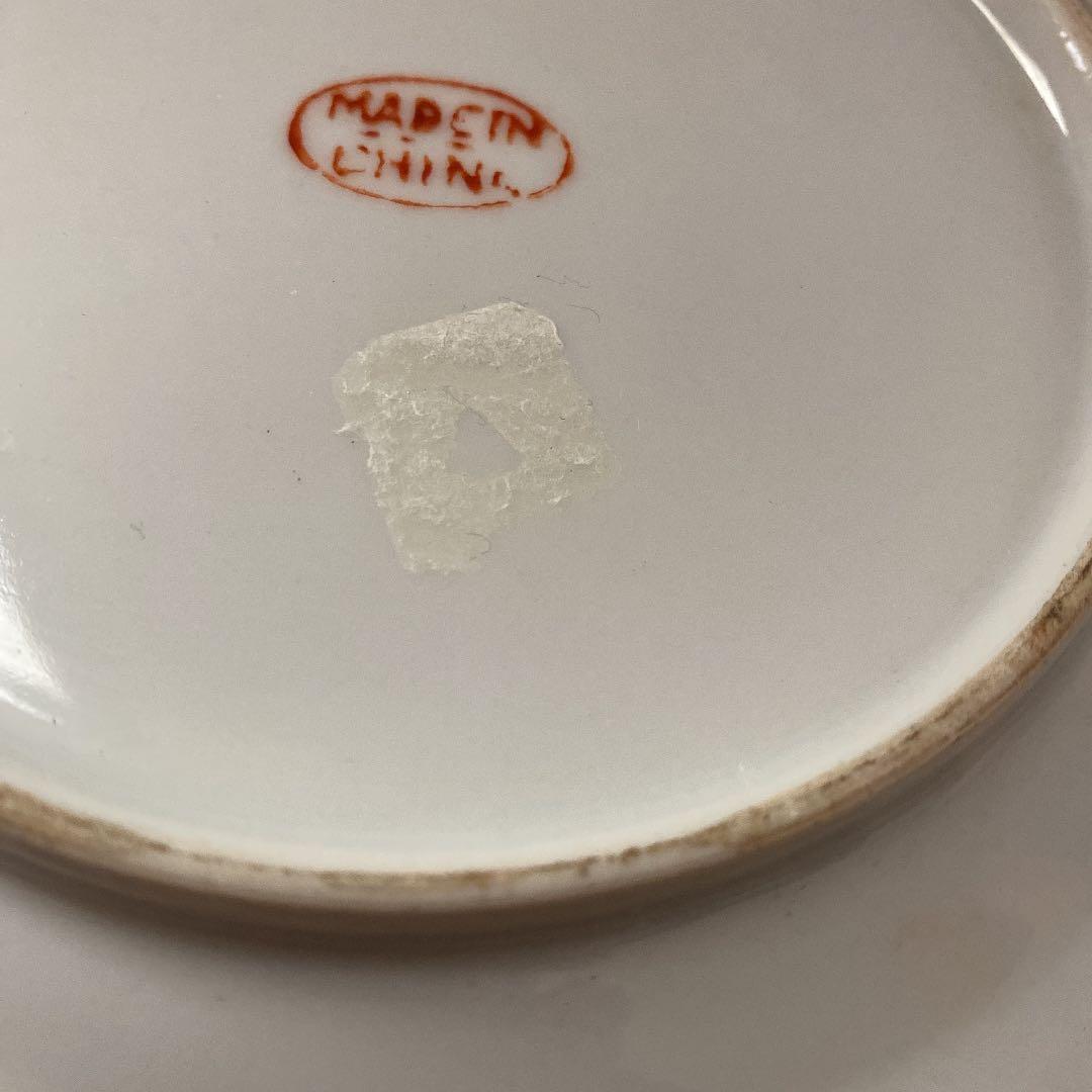 中国古い広彩皿、人物絵