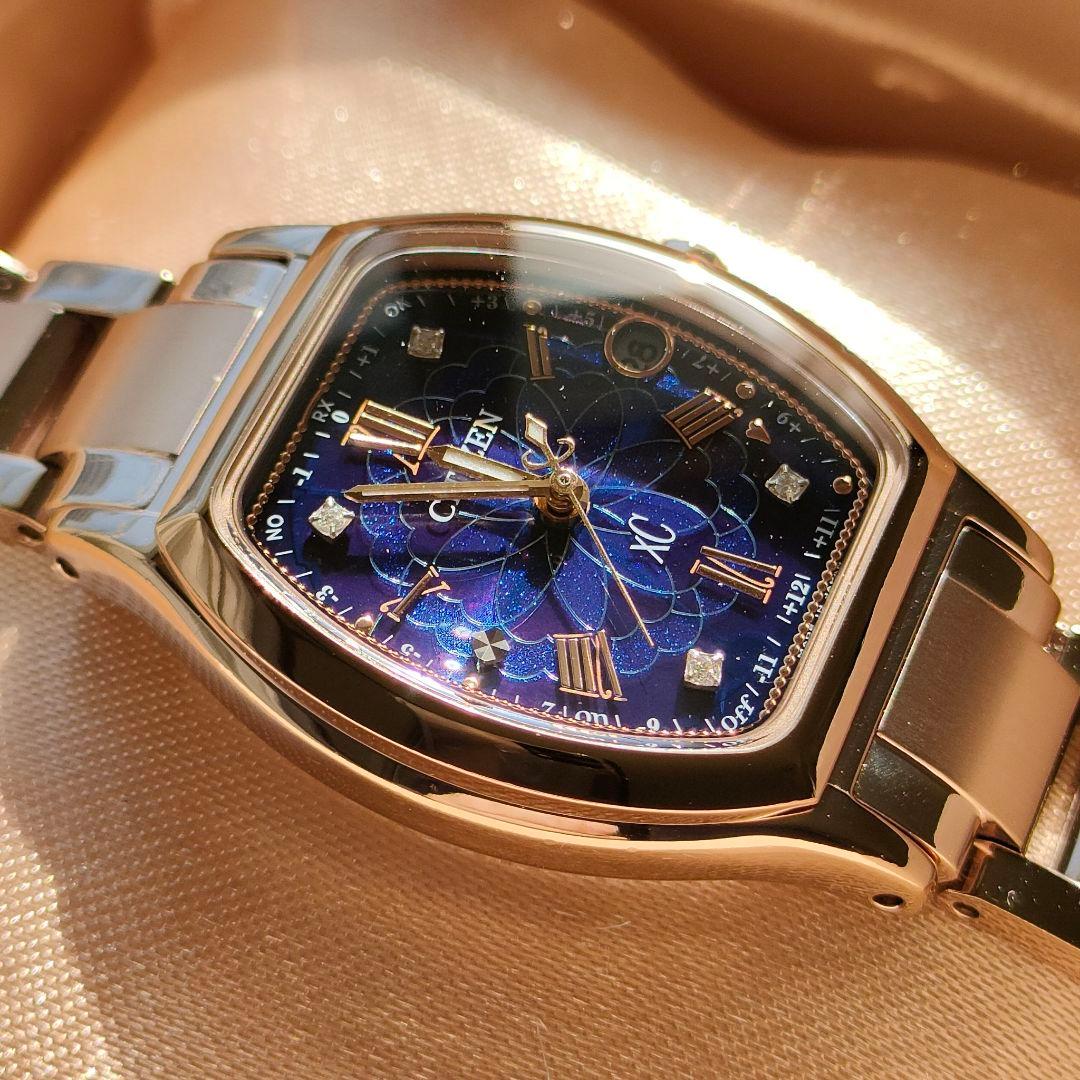 ◆限定◆極美品 CITIZEN XC/ クロスシー 花明かり 電波時計( ルキア