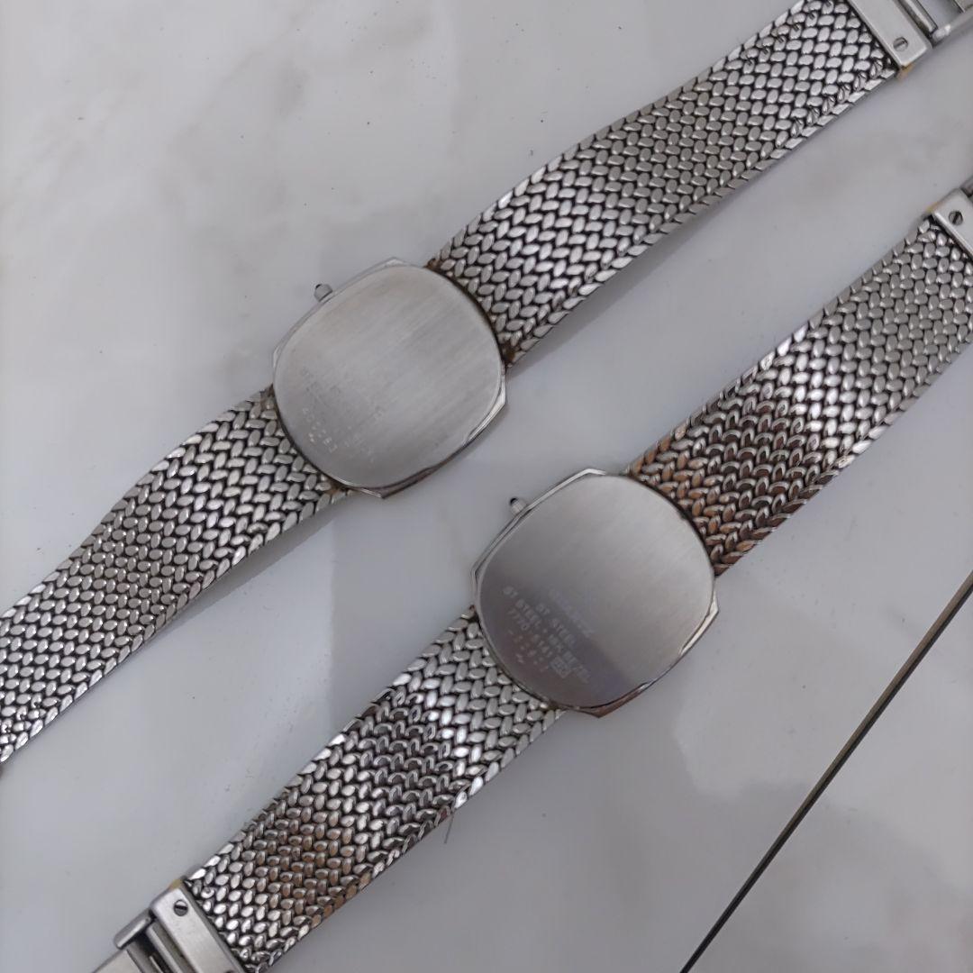 セイコー　クレドール　１８金無垢ベゼル　メンズ　２本セット