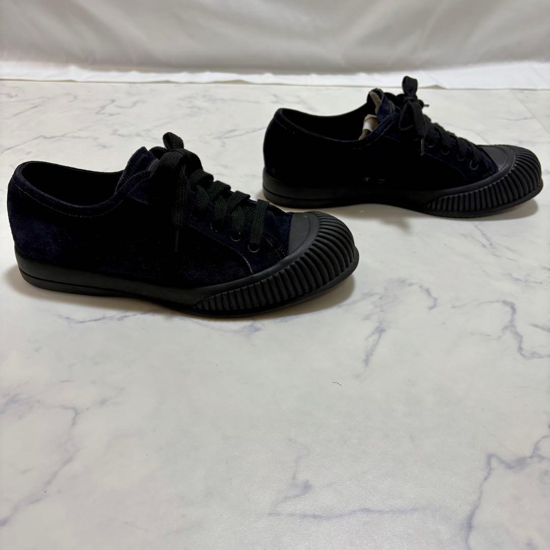 極美品 PRADA プラダ スエード ローカットスニーカー サイズ6 濃紺 正規