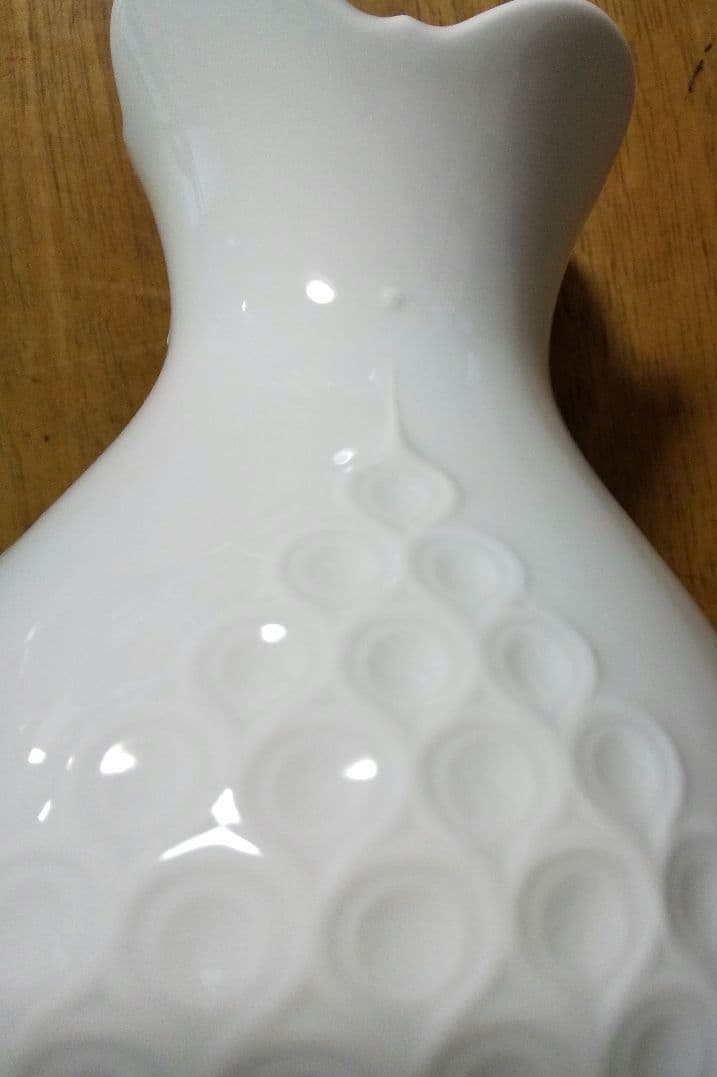 マイセン ホワイトレリーフ フラワーベース 花瓶