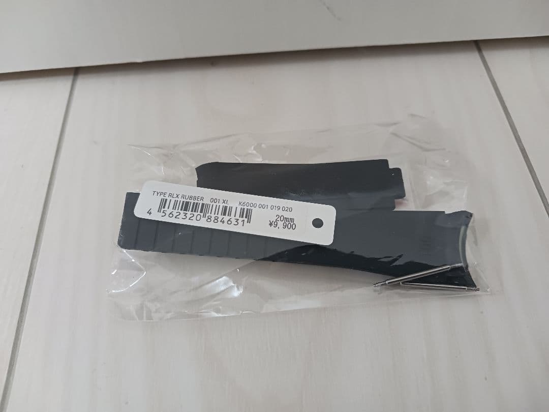 ロレックス用 黒 ラバーベルト 完全防水　腕時計用ベルト　定価9900円