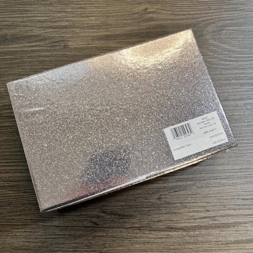 ケイトスペード ニューヨーク グリッター 二つ折り財布 キラキラ グリーン 箱付