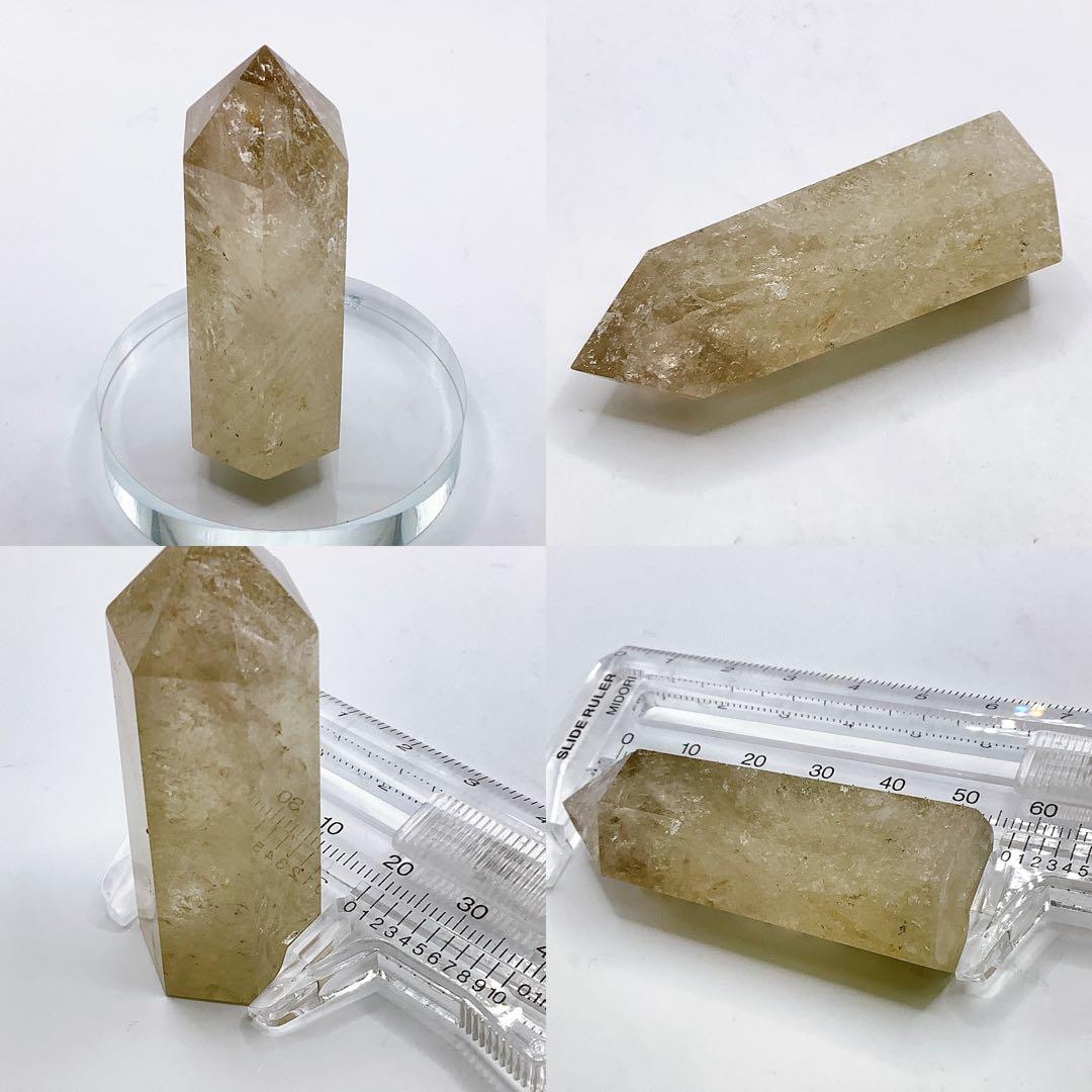 天然石 パワーストーン 六角柱 置物 ストーン タワー ポイント 6本セット