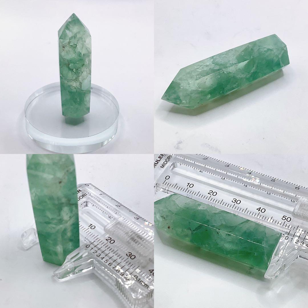 天然石 パワーストーン 六角柱 置物 ストーン タワー ポイント 6本セット