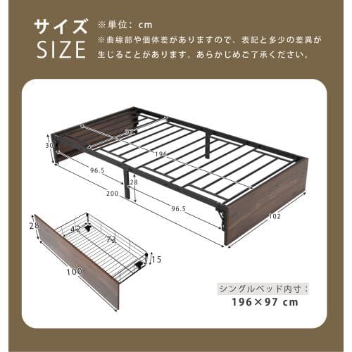 新作】【ブラック】 パイプベッド 折りたたみ ベッドフレーム シングル 軽量 持