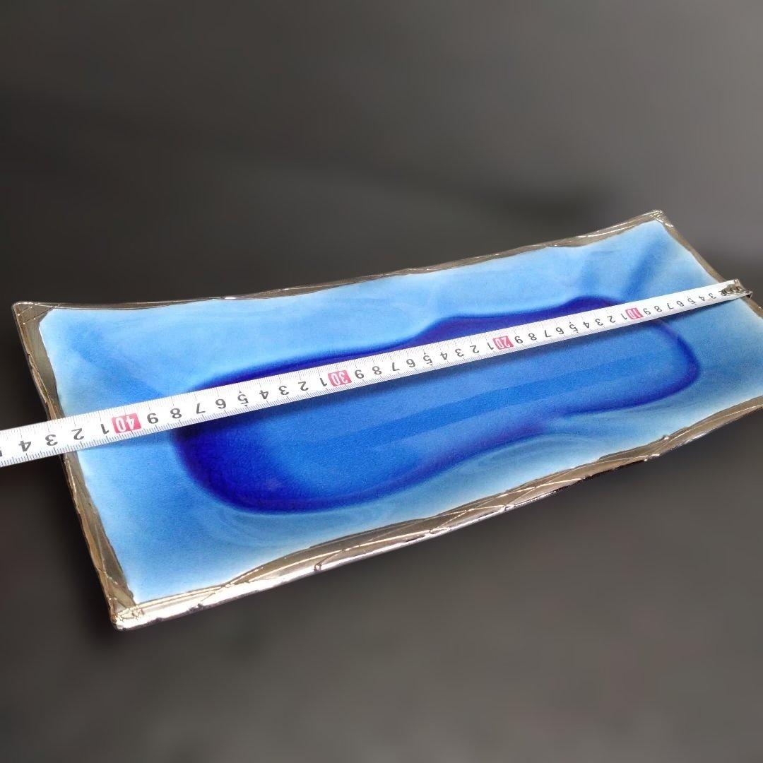 未使用 有田焼 古千窯 角皿大　料亭　懐石料理　レストラン