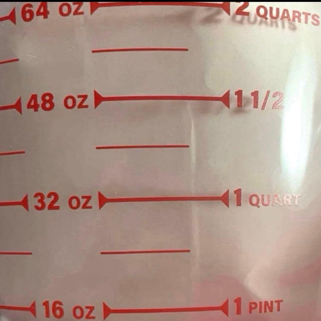 貴重！新品未使用✳︎Pyrex✳︎ガラス製✳︎計量カップ✳︎2㍑8cups