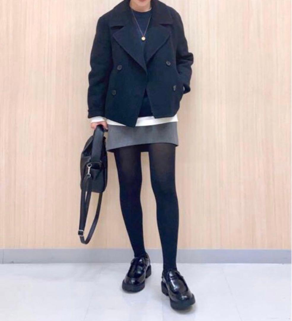 新品未使用　UNIQLO ダブルフェイスショートコートリラックスフィット　L