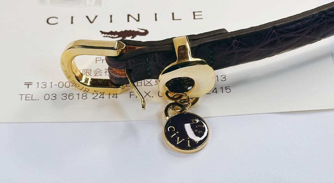 CIVINILE　チビナイル　クロコダイル首輪　愛犬用お洒落な　2個セット