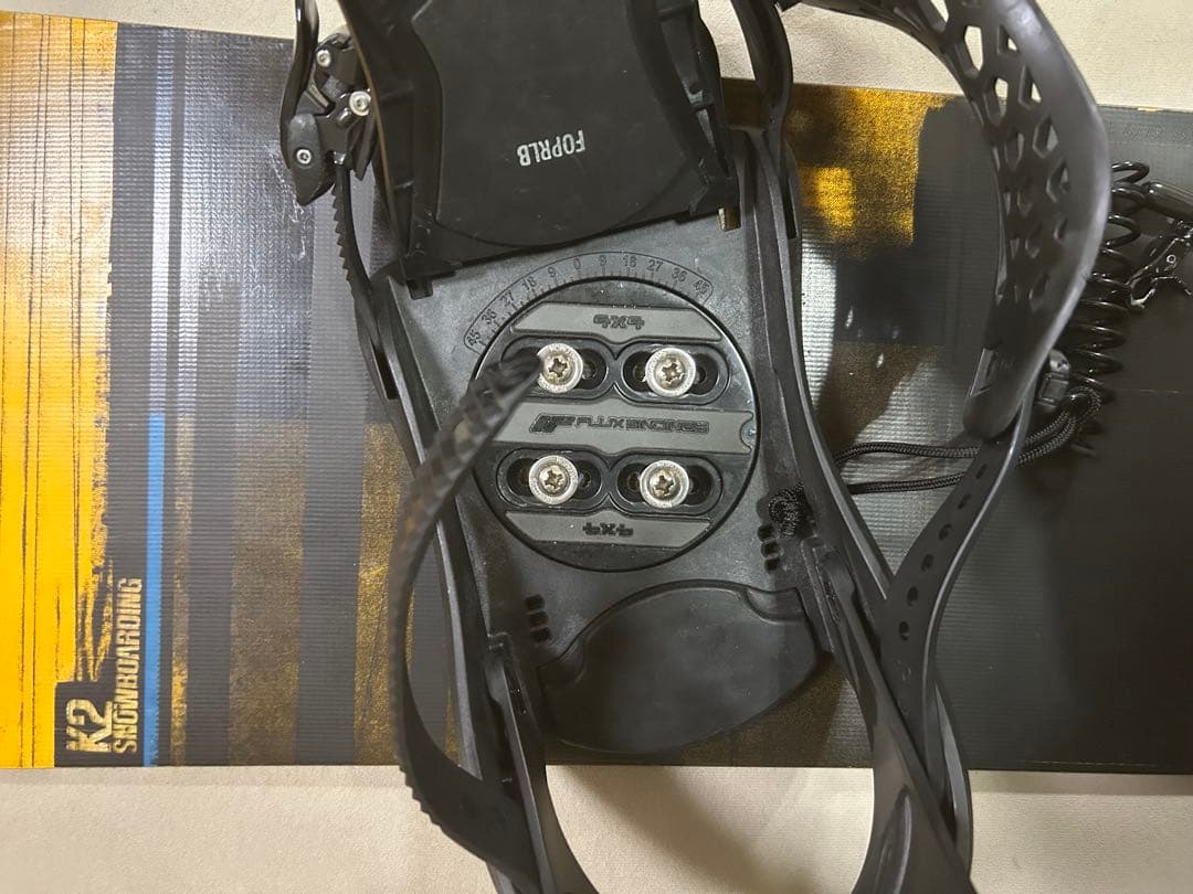 美品　スノーボードセット　K2 155×FLUXビンディング