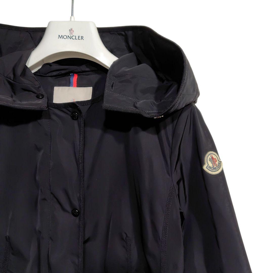 モンクレール Anthemis スプリングコート フード レディース 黒 1