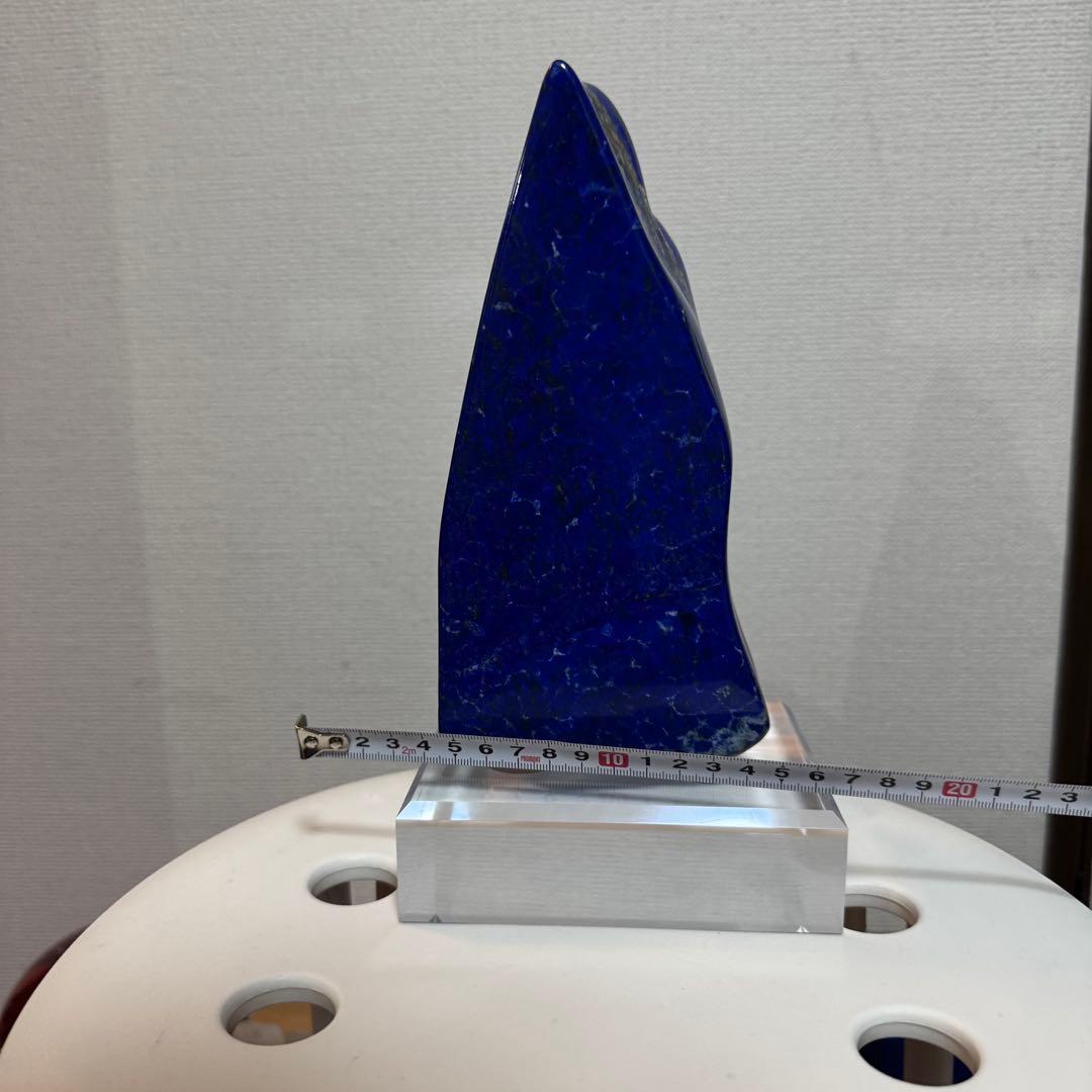 ☆ラピスラズリ5A引寄せ☆約2085gアフガニスタン産☆天然無着色クリスタル台座