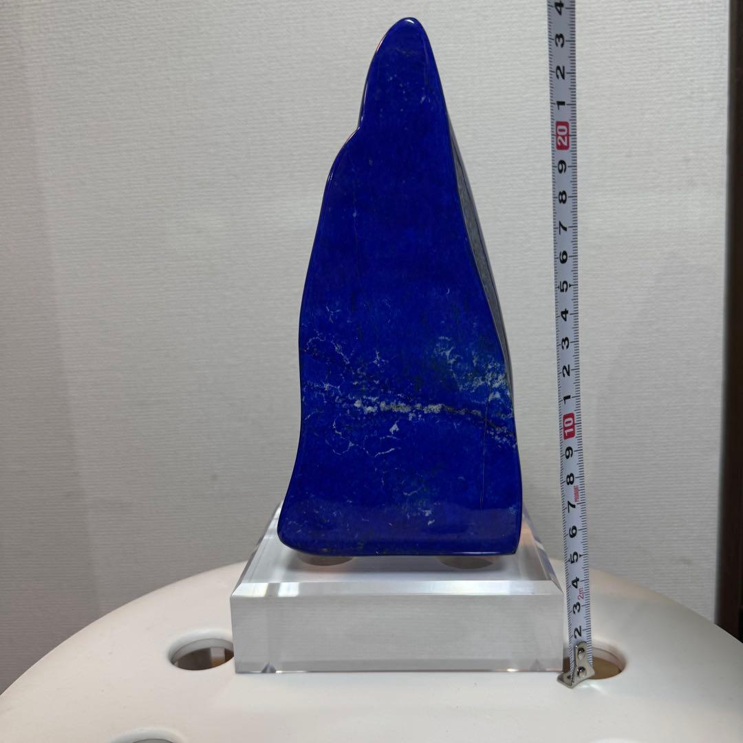 ☆ラピスラズリ5A引寄せ☆約2085gアフガニスタン産☆天然無着色クリスタル台座