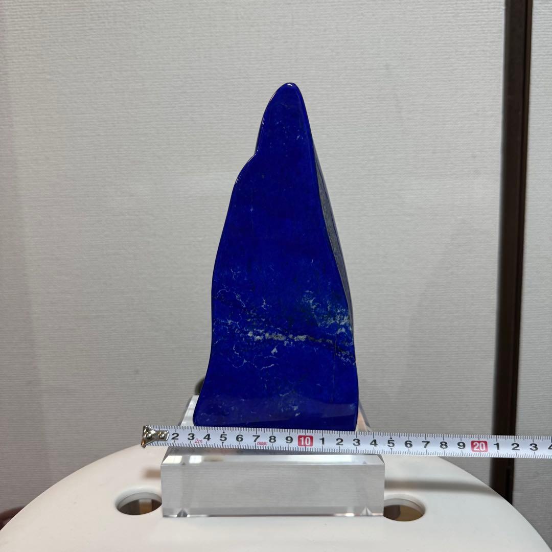 ☆ラピスラズリ5A引寄せ☆約2085gアフガニスタン産☆天然無着色クリスタル台座