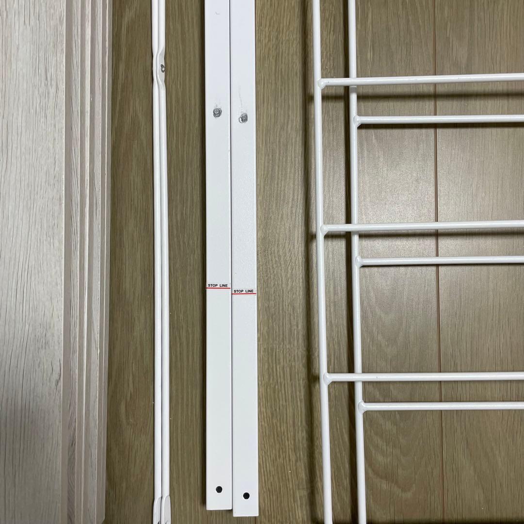 ニトリ 突っ張り壁面収納Nポルダ(幅80cm ホワイトウォッシュ)