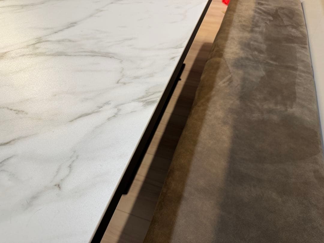 ※2/28まで【美品】ダイニングテーブル セラミック天板 6人掛け