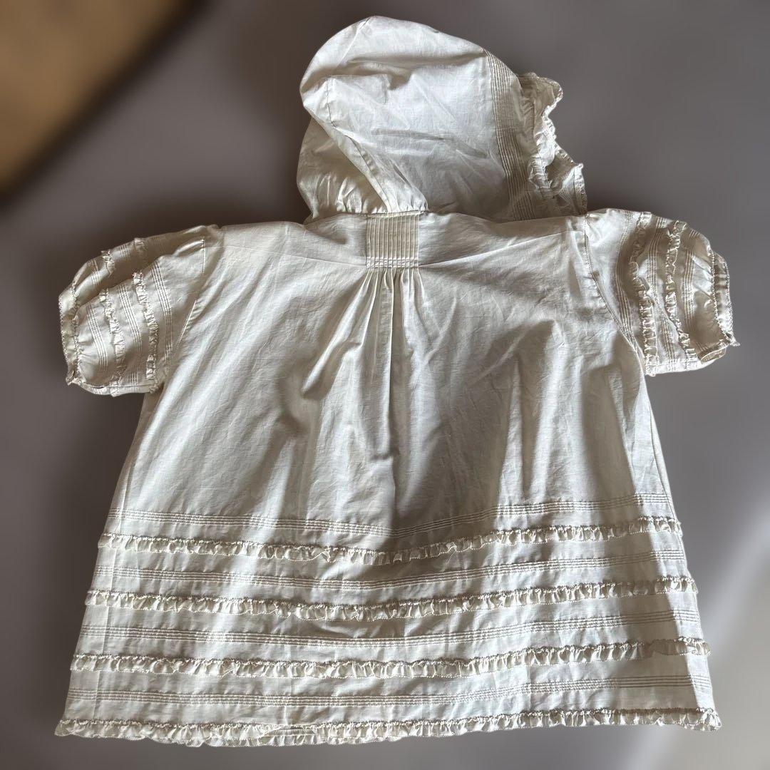 新品WONDERFUL WORLDフード半袖ブラウス