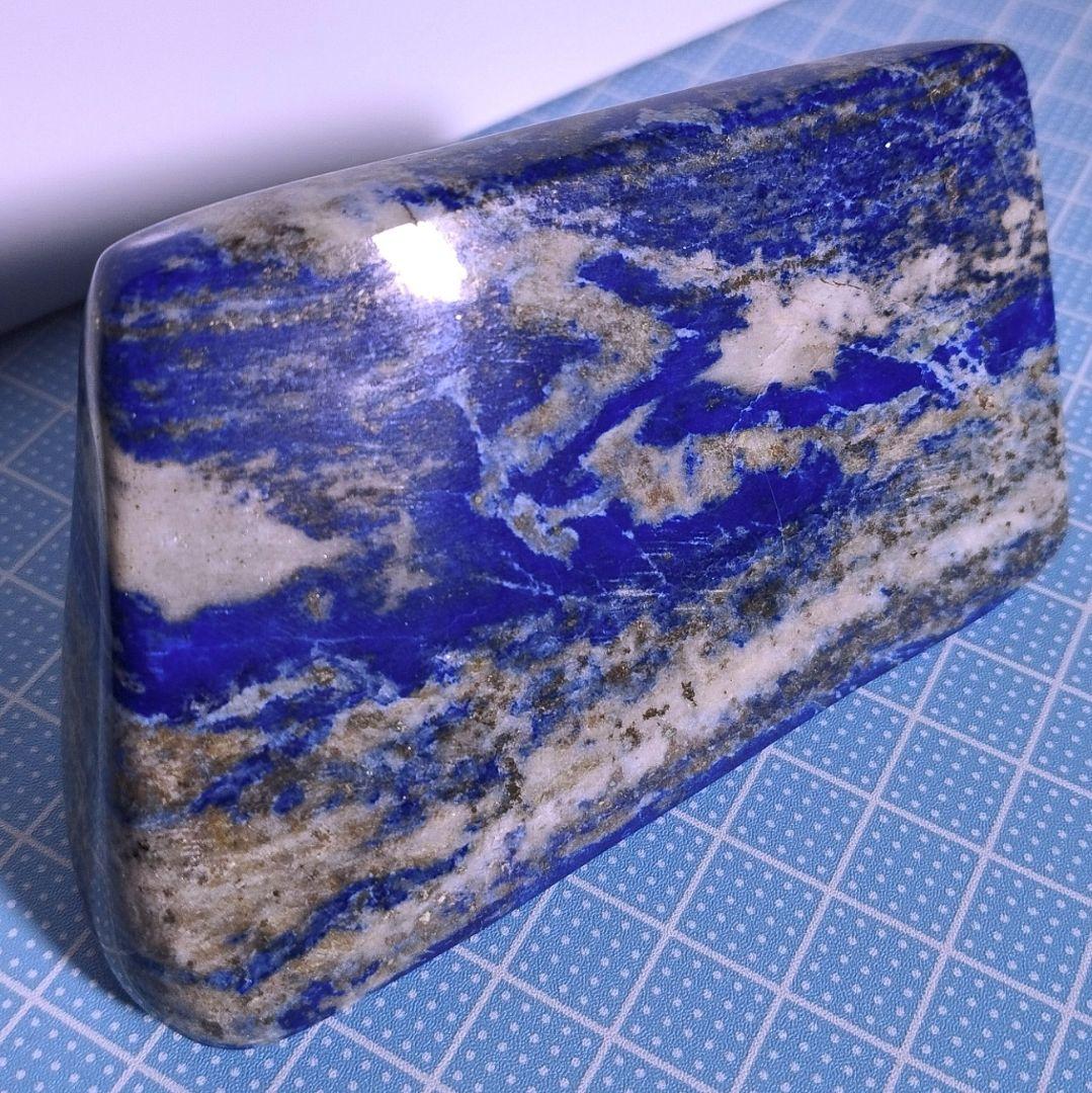 ④アフガニスタン産 ラピスラズリ 原石 パイライト スノーフレークラピスラズリ