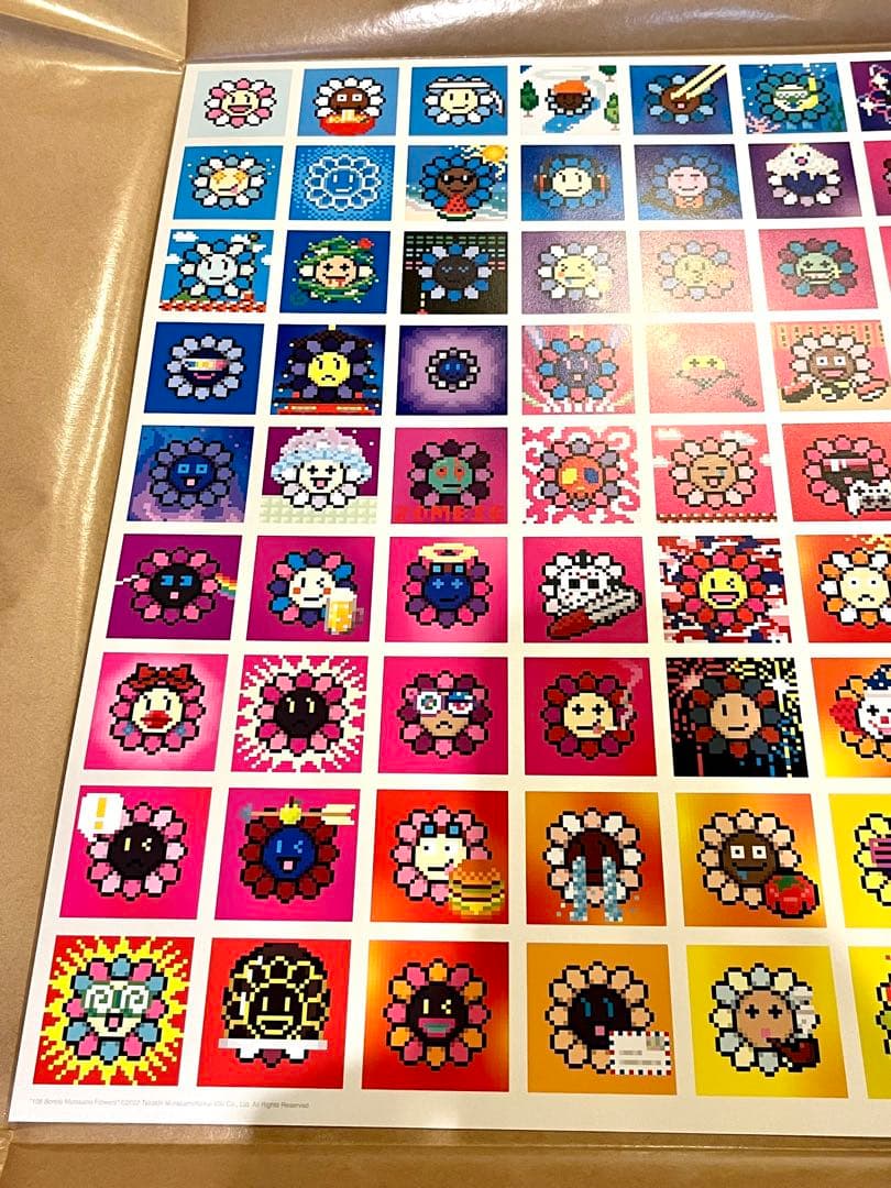 村上隆 ED300 ポスター作品 108つ煩悩 MURAKAMI.FLOWERS