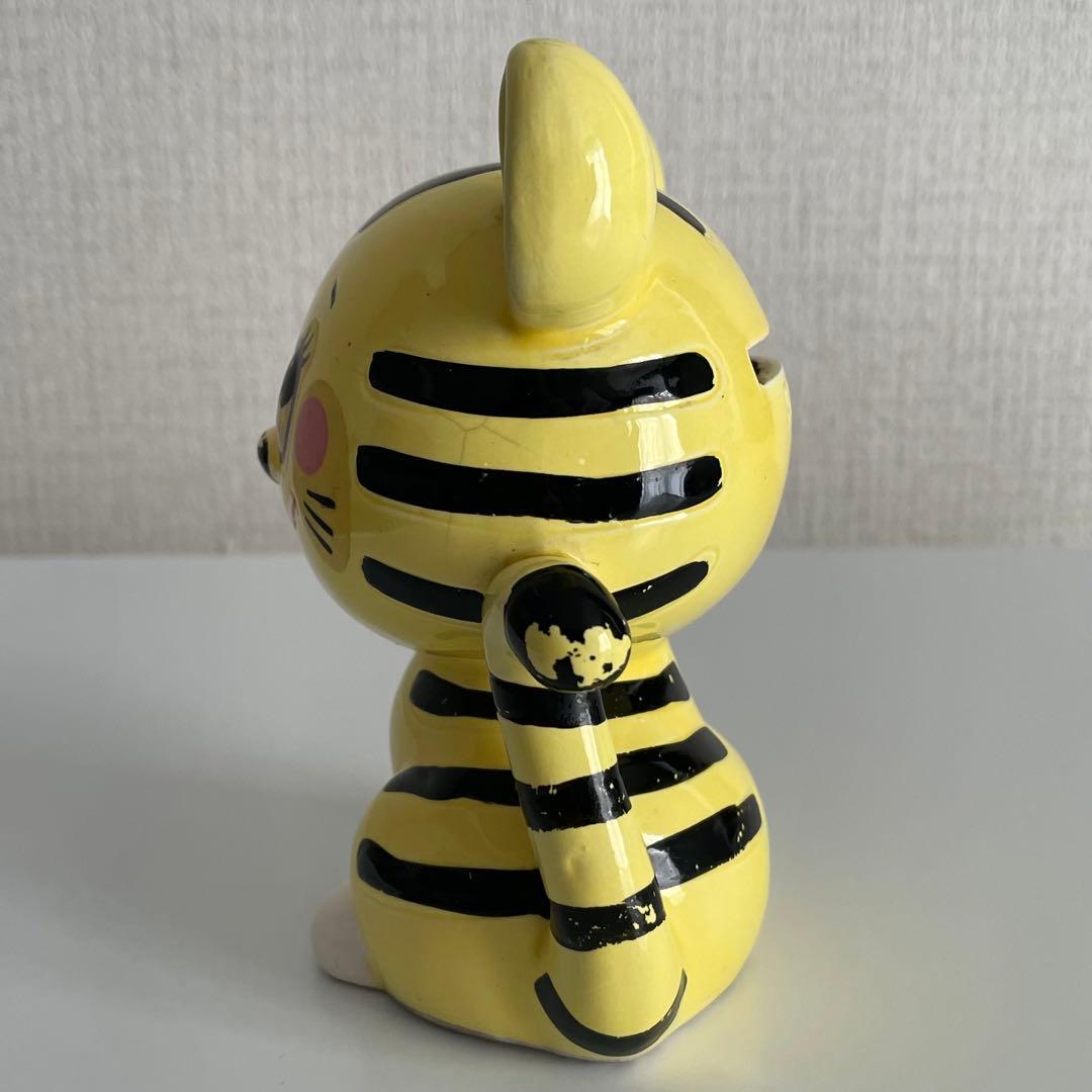 希少　激レア　内藤ルネ　陶器製　トラ　貯金箱　置物　昭和レトロ　当時物