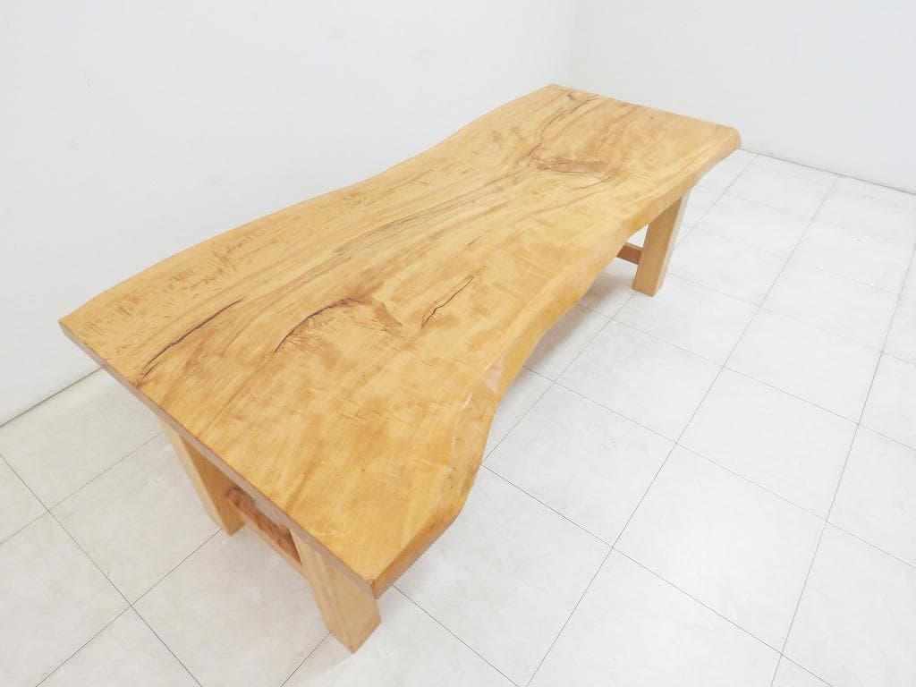 moonconn様 逸品 栃無垢材 一枚板 ダイニングテーブル 幅2000mm