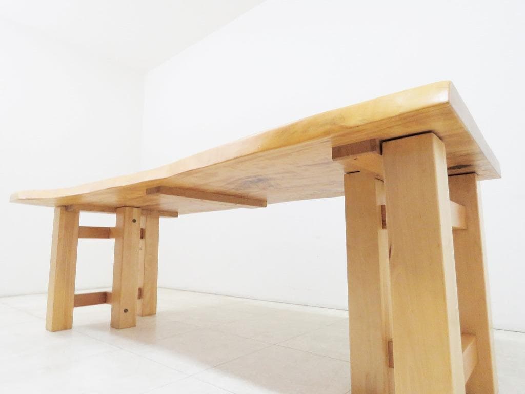 moonconn様 逸品 栃無垢材 一枚板 ダイニングテーブル 幅2000mm