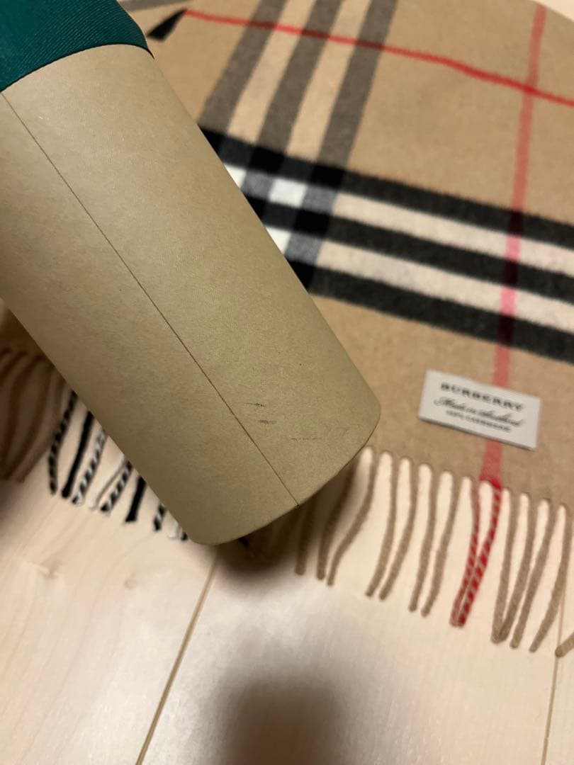 BURBERRY バーバリー マフラー カシミア100％　ハートブラック　美品