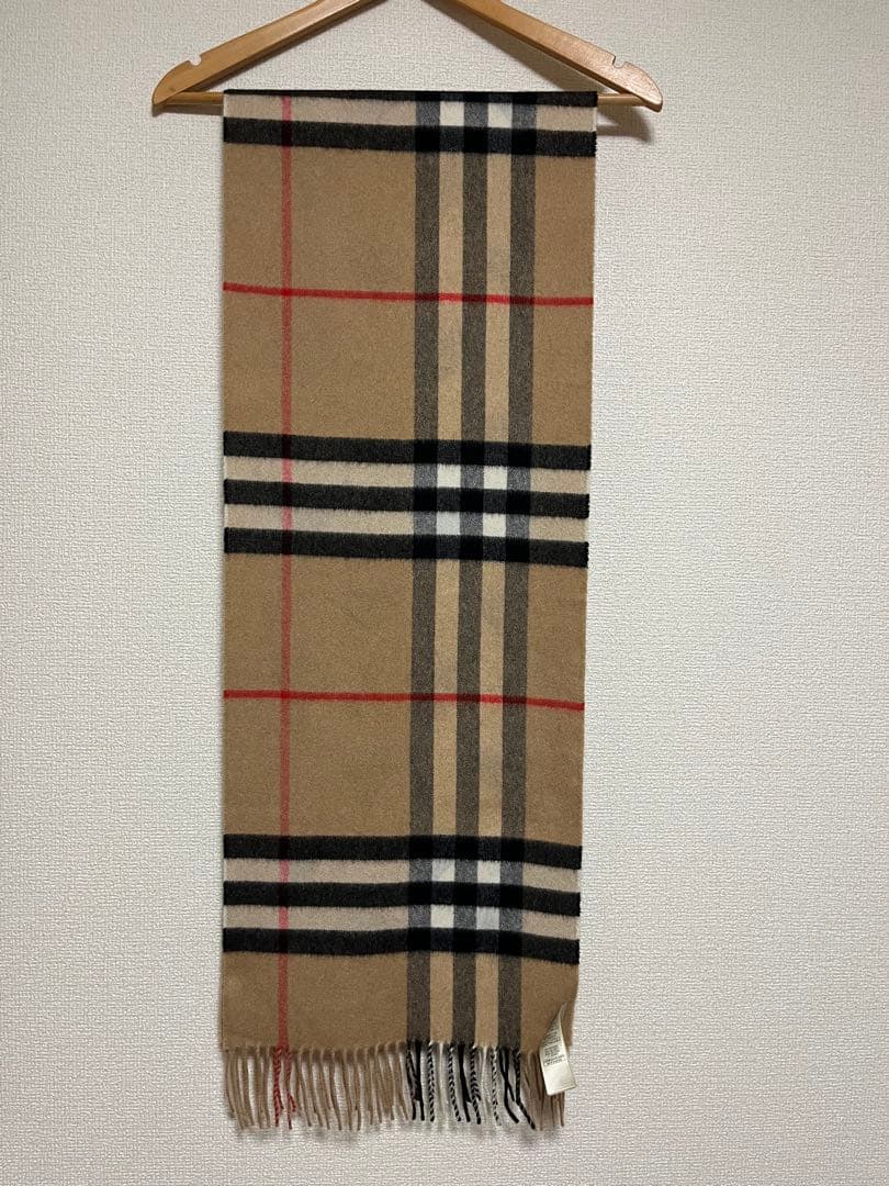 BURBERRY バーバリー マフラー カシミア100％　ハートブラック　美品