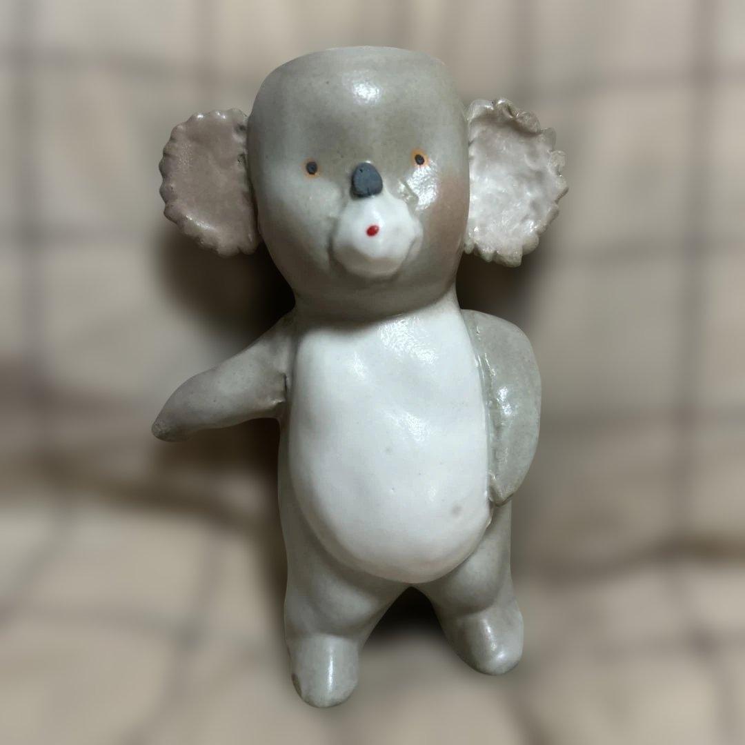 【未使用】増田光 コアラ 花器 花瓶