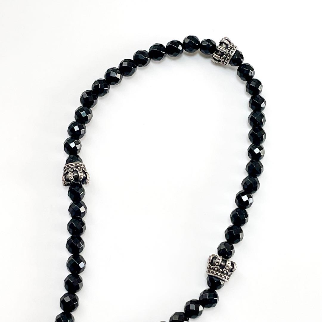 JUSTIN DAVIS クラウン オニキス ブレスレット ブラック sv925