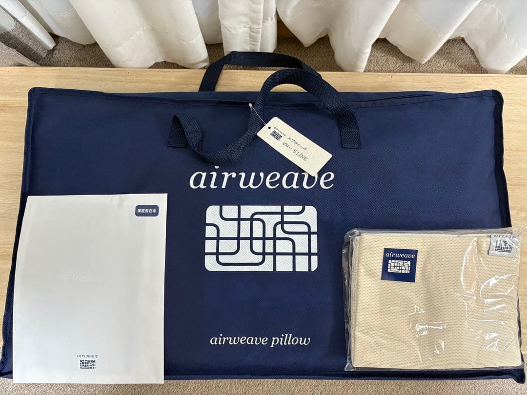 【未使用品】airweave エアウィーヴ ピロー S-LINE 枕　ケース付き