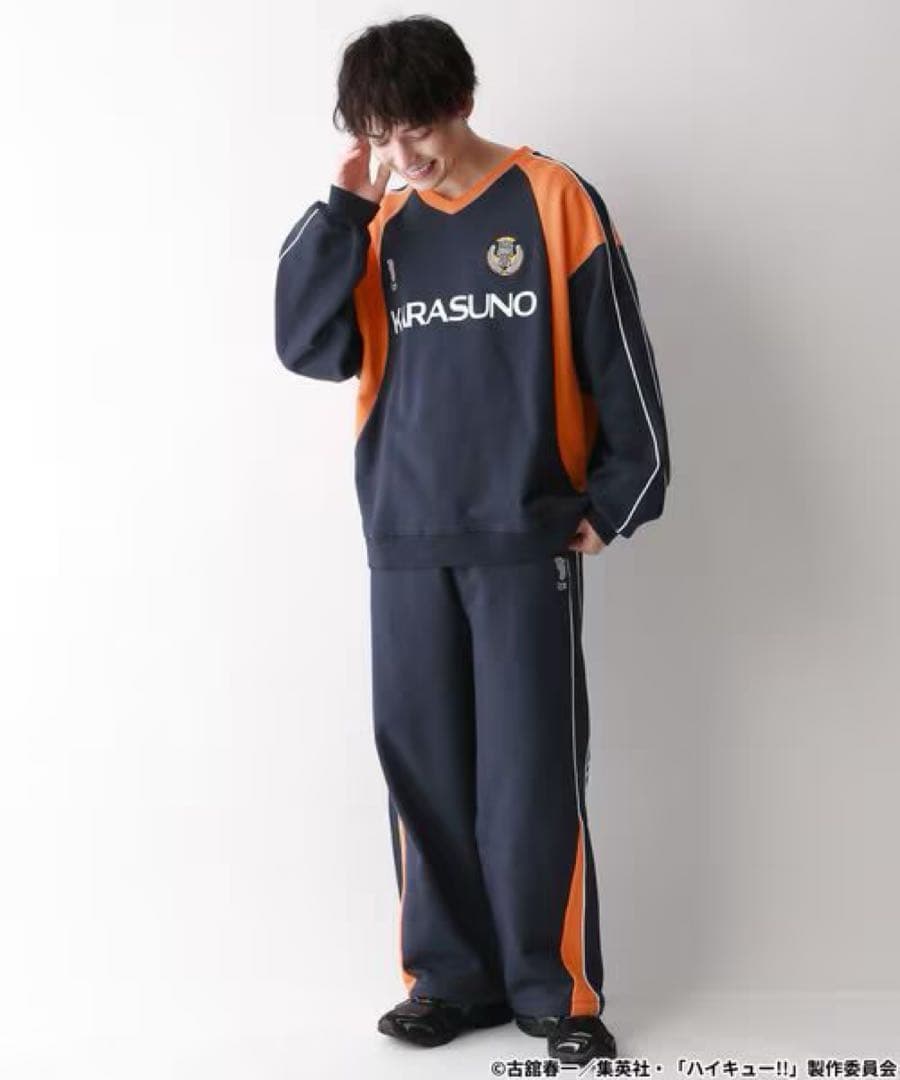 ハイキュー‼︎ and STコラボ スウェット上下 烏野高校 Ｍ
