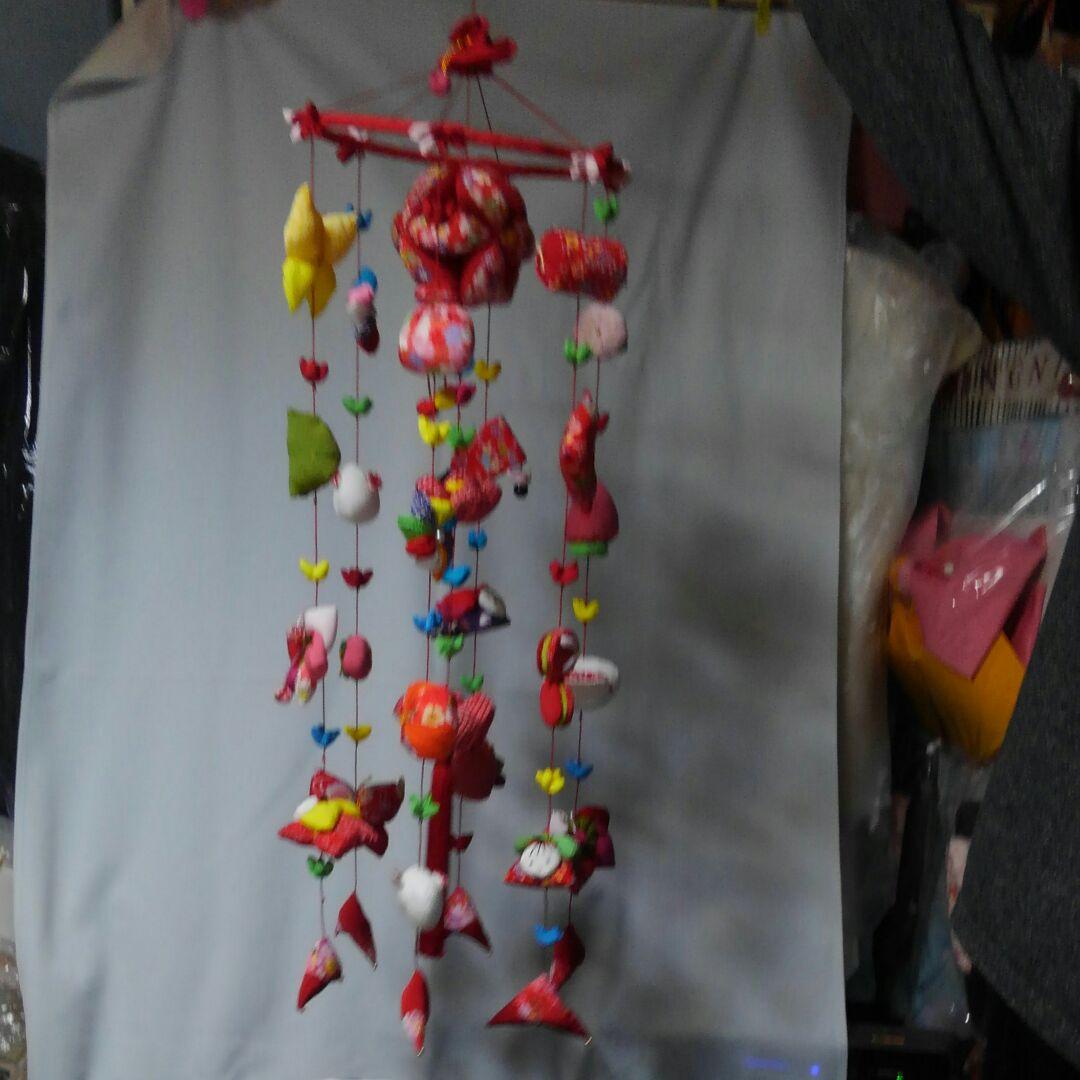 専用⭐︎ちりめん吊るし雛吊るし飾り赤☆ハンドメイド