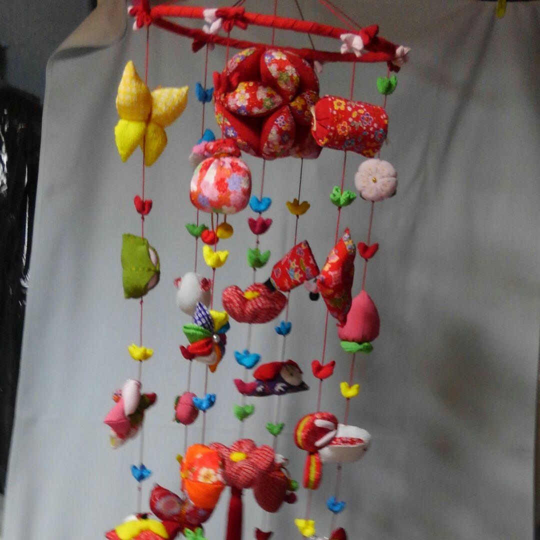 専用⭐︎ちりめん吊るし雛吊るし飾り赤☆ハンドメイド