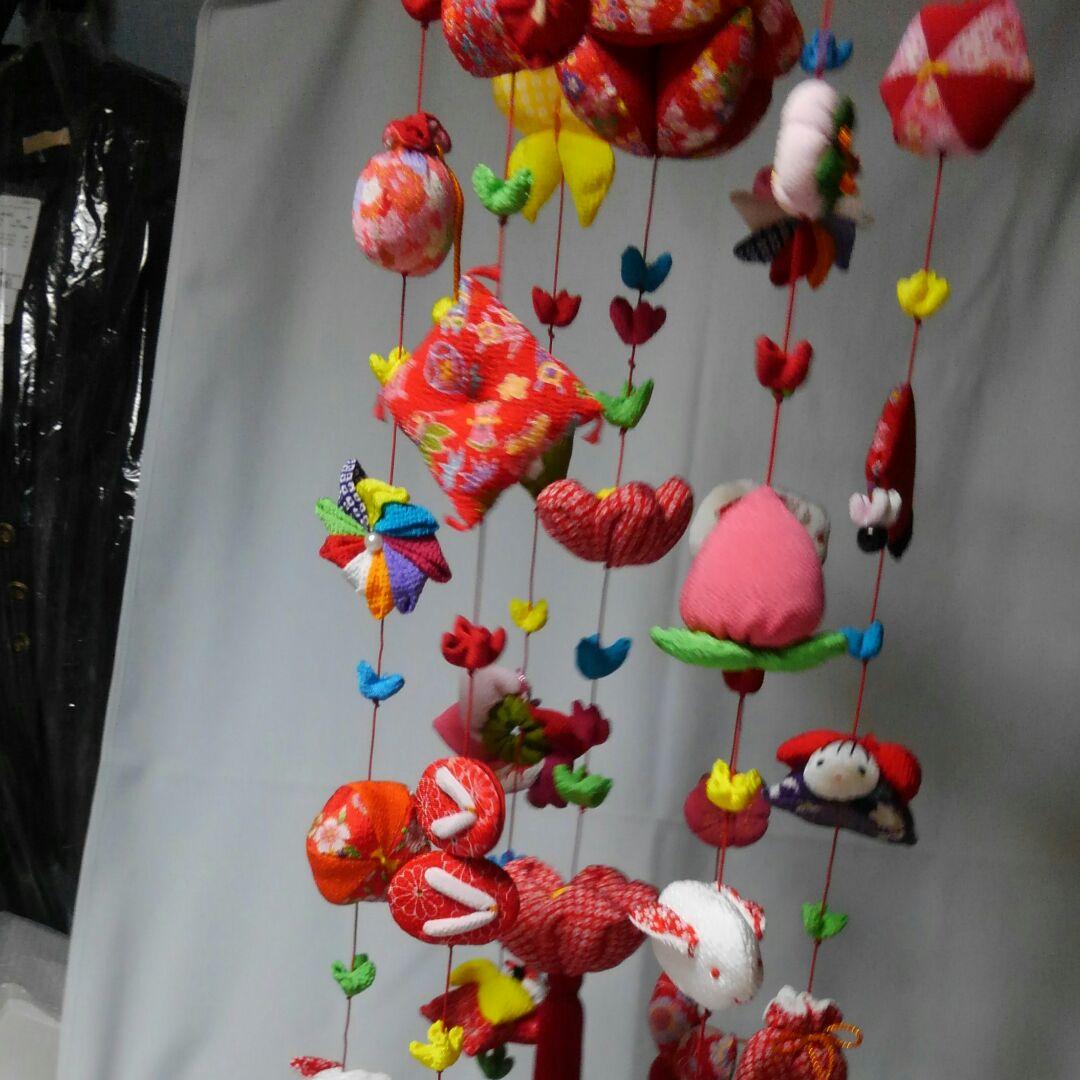 専用⭐︎ちりめん吊るし雛吊るし飾り赤☆ハンドメイド