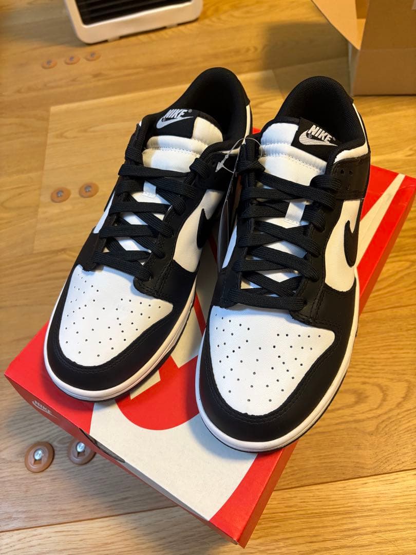 【新品】Nike Dunk Low Retro 26cmブラック/ホワイト