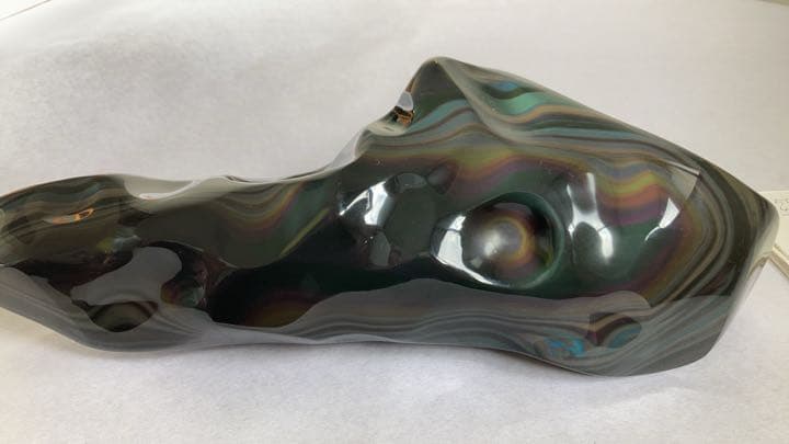 天然石　レインボーオプシディアン置き物