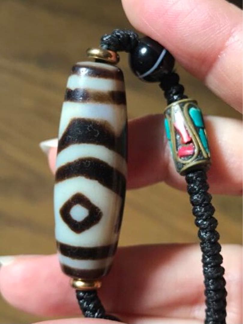 ☘️超レア 双魚金剛二眼天珠 ジービーズ Dzi　ネックレス