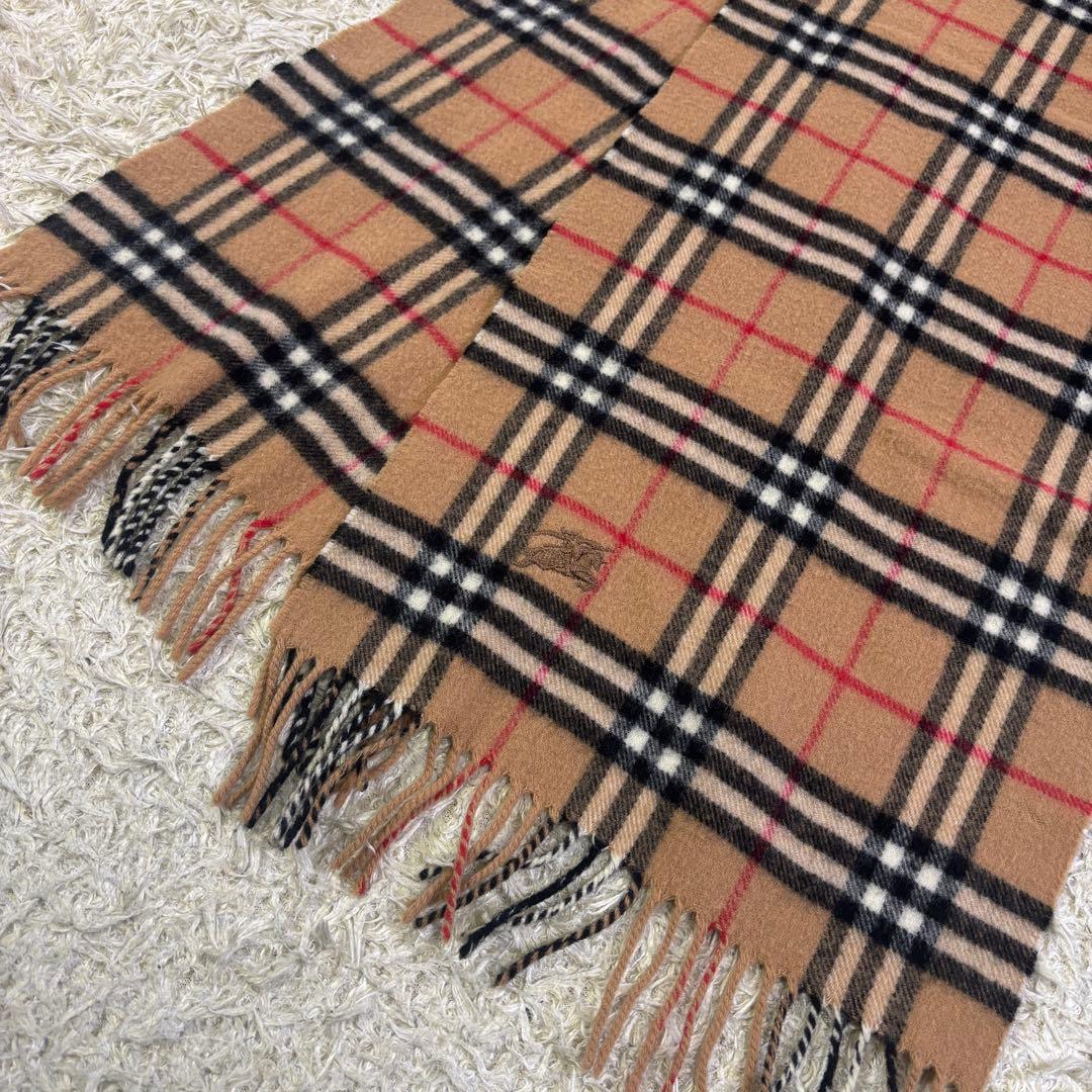 バーバリーロンドン　ノバチェック　イギリス製　ウール100% ロングマフラー